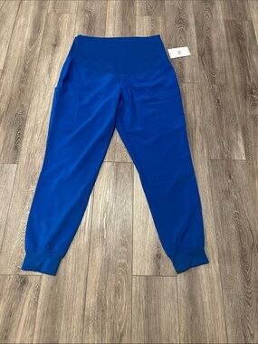 Med Couture Maternity Cobalt Blue Jogger Scrub pants